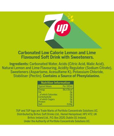 7UP Zero 500 ml (lot de 24) - Buy Online on GoSupps.com
