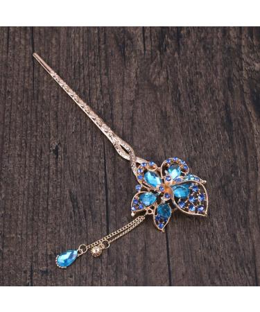 Beaupretty Vintage Metal Hairstick - Crystal Hair Jewelry Japanese & Chinese Chopsticks Retro Picks & Headgear (Random Color) - Buy Online on GoSupps.com