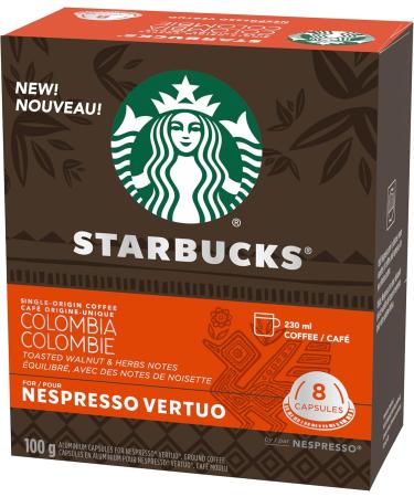 Starbucks By Nespresso Espresso Roast Coffee Pods Dark Roast Nespresso Vertuo Line Compatible Capsules 10 Coffee Pods & By Nespresso Single Origin Columbia Coffee Pods Medium Roast Coffee+Columbia Coffee Pods - Buy Online on GoSupps.com