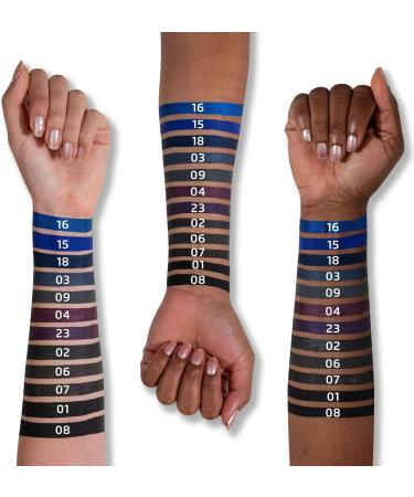 IMPALA Waterproof Silicone Metallic Blue Eyeliner No.16 - Creamy & Long-Lasting Formula for Defined or Smudged Looks - Buy Online on GoSupps.com