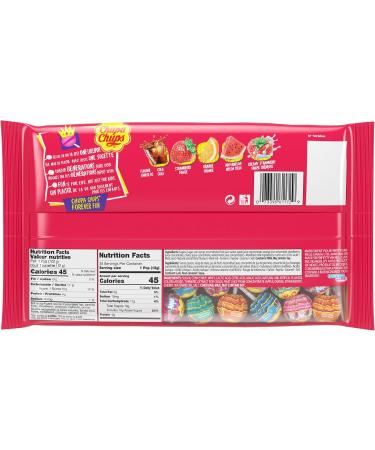 Chupa Chups - Assorted Fruit Flavoured Lollipops - 'Best Of' Laydown Bag - 25pc - Buy Online on GoSupps.com