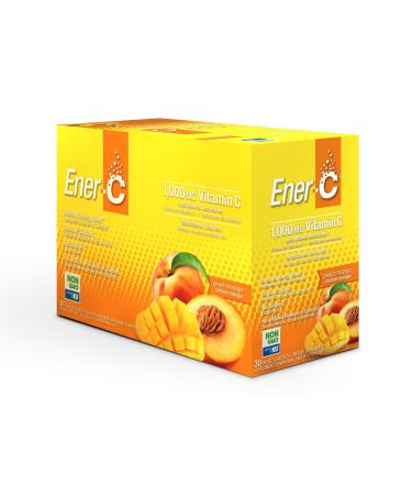 Ener-C Vitamin C Multivitamin Drink Mix Peach Mango 1000 mg 30 Packets 0.3 oz (9.64 g) Each