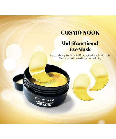 24k Gold Under Eye Patches - 60 Pcs Anti-Aging Eye Mask with Collagen & Hyaluronic Acid for Dark Circles Puffiness & Wrinkles - Refresh Your Skin - Buy Online on GoSupps.com