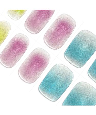 Danni & Toni Neverland Cat Eye Gel Nail Foil - Self-Adhesive Nail Stickers | 28 Glossy UV Nail Wraps - Buy Online on GoSupps.com