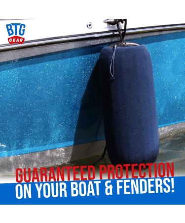 Hole in The Middle Boat Fender Bumper Covers  Set of 2 (Navy Blue) HTM-3(10"x26") - TWO PACK - Buy Online on GoSupps.com