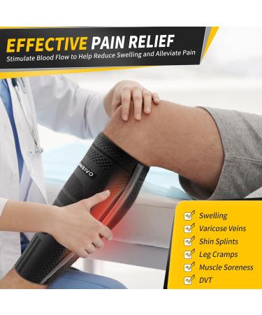 Buy Cambivo 2x Calves Compression Stockings for Men & Women - Relief for Shin Pain Varicose Veins & Sports - Black L-XL - Buy Online on GoSupps.com