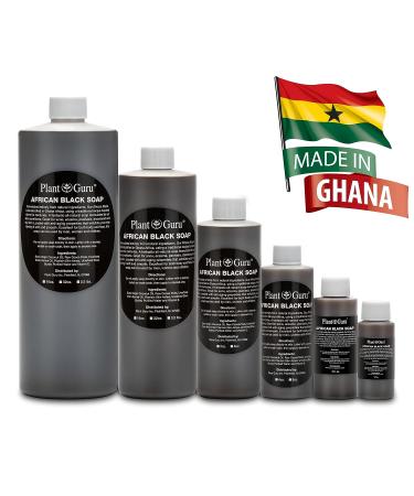 16 oz African Black Soap Liquid from Ghana | 100% Raw Pure Natural | Acne Treatment, Eczema & Psoriasis Relief | For Dry Skin, Scars & Dark Spots | Ideal for Pimples, Blackheads, Face & Body Wash - Buy Online on GoSupps.com