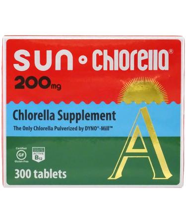 SUN CHLORELLA - Chlorella Supplement, Vitamin-Enriched and Vegan-Friendly Tablets (200 Mg - 300 ct)