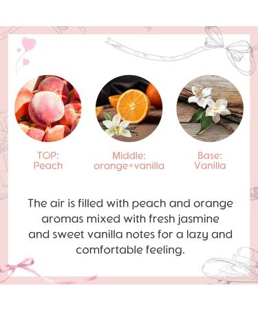 TRINIDa Peach & Jasmine Scented Candles - 3 Pack Luxury Aromatherapy Glass Jar - Pink Lady Vanilla Candle Set for Home - Buy Online on GoSupps.com