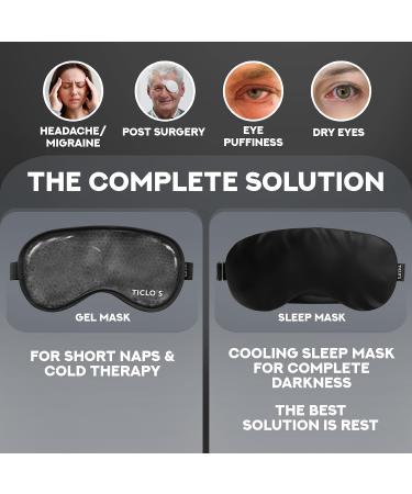 Ticlo's Cooling Gel mask (Black) - Buy Online on GoSupps.com