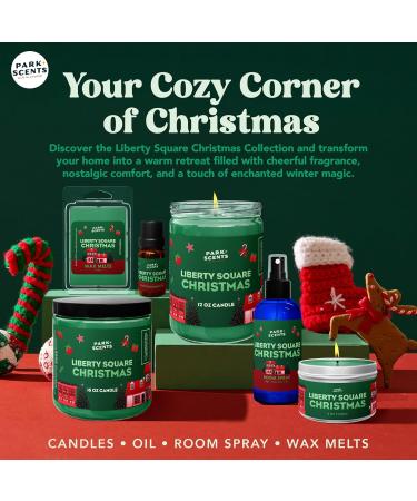 Park Scents Liberty Square Christmas Fragrance Oil Theme Park Winter Holiday Xmas Christmas Essential Oils for Diffuser with Green Leaves Pine Fir Clove Raspberry Rose Musk Made in USA (10ml) - Buy Online on GoSupps.com