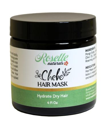 Chebe Hair Mask All Natural Ready To Use Mask Super Moisturizing Hydrating Conditioning Treatment. Made with Shea and Mango Butter for Ultimate Hydration (4oz) 4 Ounce (Pack of 1)