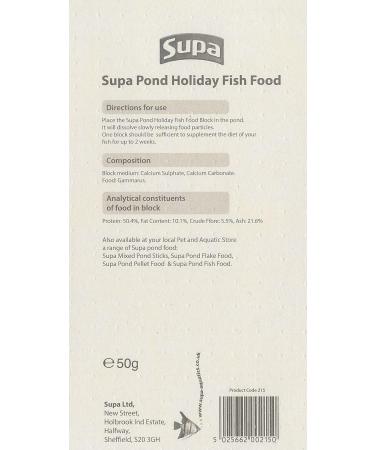 Supa Pond Holiday Fish Food Pack of 3 Easy To Use Provides A Source Of Food For Your Pond Fish While You Are On Holiday  - Buy Online on GoSupps.com