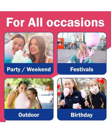 Buy Cotton Candy Floss Sugar - Blue Raspberry Cherry Pink Vanilla | 3.25 lbs Carton | Pack of 3 - International Shipping Available - Buy Online on GoSupps.com