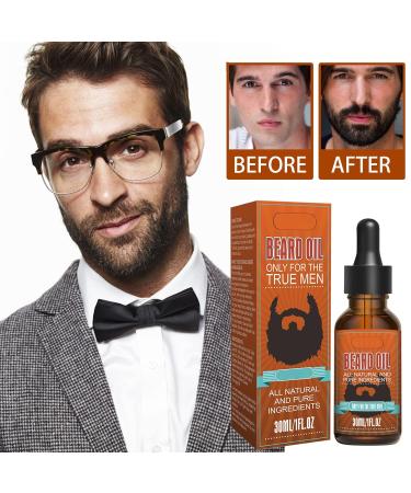 Beard Growth Fluid for Men | Nourish & Repair | Natural Ingredients | 30ml T23R713 - One Size Bronze - Buy Online on GoSupps.com