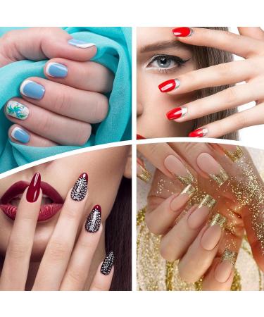 Buy Sibba 36 Pcs French Manicure Nail Stickers - Self-Adhesive Nail Design Tools for DIY Gel Nails | International Shipping Available - Buy Online on GoSupps.com