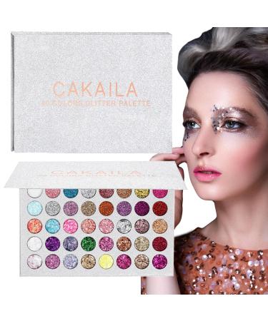 2 Eyeshadow Palette 40colors Highly Pigmented Eye Makeup Palette - Pressed Eyeshadow Makeup Palette Eye Shadow Powder Long Lasting Waterproof Uwariloy 2 Pcs a