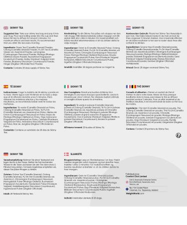  WeightWorld Detox Tea with Skinny Tea 56 Combo Infusion Bags 28-Day Program with 0 Calories Caffeine-Free & Vegan - 1 Sachet Ma - Buy Online on GoSupps.com