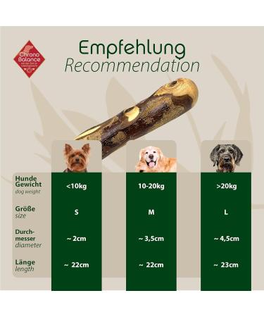 Chronobalance Olive Wood Chewing Bones for Dogs | Durable Natural Dental Care Treats | 1 Piece - Buy Online on GoSupps.com