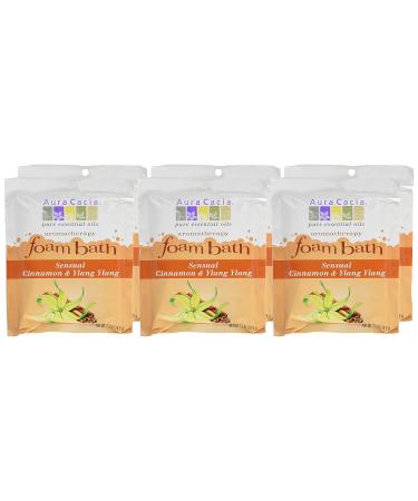 Aura Cacia Cinnamon and Ylang Ylang Aromatherapy Foam Bath - 2.5 oz (6 Pack) - Buy Online on GoSupps.com