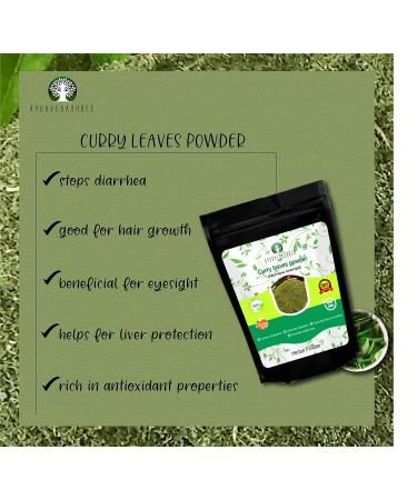 Curry Leaf Powder 50g - Boost Hair Growth Volume & Thickness | Natural Murraya Koenigii | International Shipping - Buy Online on GoSupps.com