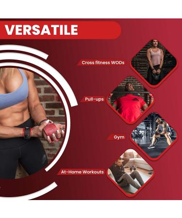 Bear Grips 2 Hole Carbon Hand Grips for Cross Training | Padded Wrist Straps | Medium Size | Pull Up Grips for Men & Women | WODs & Gymnastics Grips | Weightlifting Gloves - Buy Online on GoSupps.com