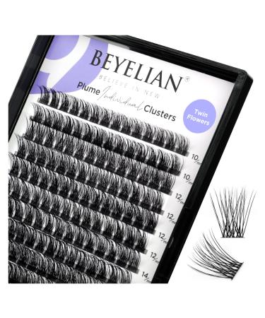 BEYELIAN Lash Clusters 168 Pcs Individual Cluster Lashes 10-16mm C Curl DIY Eyelash Extension Super Thin Band Resuable Soft Glue Bonded Lash Extensions (Style3 0.07 Mix Black Band) 168 Count (Pack of 1) 703 Black C Curl