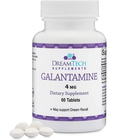 Galantamine 4mg - 60 Tablets for Dream Recall & Lucid Dreaming - Buy Online on GoSupps.com