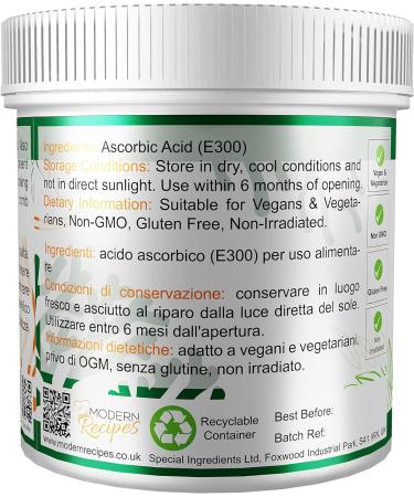 Ascorbic Acid 500g Premium Quality - Vegans Non-GMO Gluten Free - Buy Online on GoSupps.com