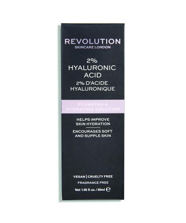 Revolution Skincare London 2% Hyaluronic Acid Plumping & Hydrating Solution - 1.01 fl oz | Shop Internationally for Ultimate Hydration - Buy Online on GoSupps.com