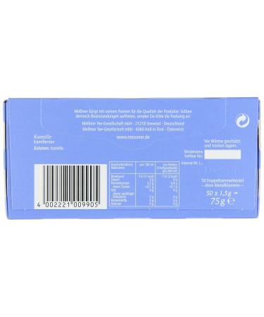 Me mer Chamomile Tea Bags - Vegan Gluten-Free Lactose-Free | 50 Count International Shipping Available - Buy Online on GoSupps.com