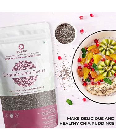 READ QURA Organic Chia Seed Unroasted USDA Certified Weight Loss Management Rich in omega3 fatty acids 300gms pouch - Buy Online on GoSupps.com