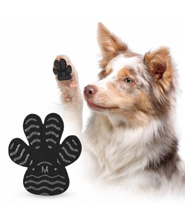 My Furry Amigo Dog Paw Grips - Paw Protectors - for Slippery Floors | Indoor and Outdoor Protection for Safer Paws | Self-Adhesive Traction Pads with Full Paw Friction 100% Hypoallergenic Black - 24 Pack S (L 1.5in x W 1.3in)