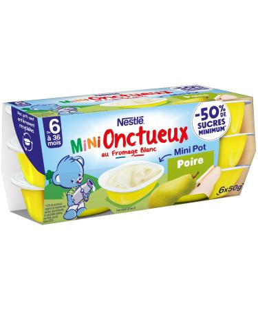 Nestl B b - P'tit onctueux Croissance mini Poire - d s 6 mois - 6 x 50g (Lot de 6) 6x50g (Lot de 6)