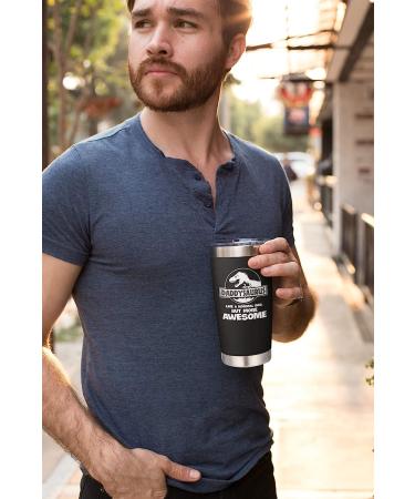 Personalized Gifts for Dad - Birthday Gifts for Father from Daughter, Son, Kids - Dad Mug Tumbler for New Dad, Husband, Men - Best Bday Present Idea for Him - Daddysaurus Theme - Buy Online on GoSupps.com