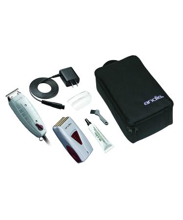 Andis 17195 Finishing Combo: T-Outliner Trimmer & Pro Foil Lithium Titanium Shaver - Complete Professional Hair Clippers and Trimmer Kit for Men - Buy Online on GoSupps.com