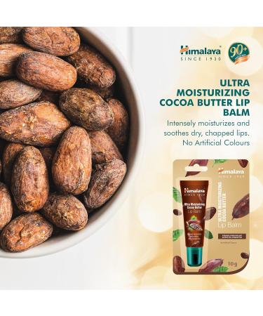 Himalaya Lip Balm Cocoa Tube | Moisturising Rich Butter Care 10g | International Shipping - Buy Online on GoSupps.com