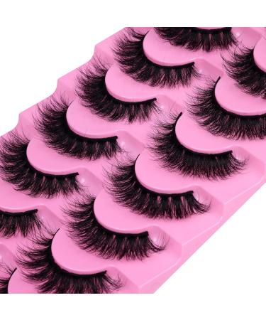 JIMIRE 15MM Mink Lashes - Fluffy, Natural Look, 5D Volume - 8 Pairs Pack - Buy Online on GoSupps.com