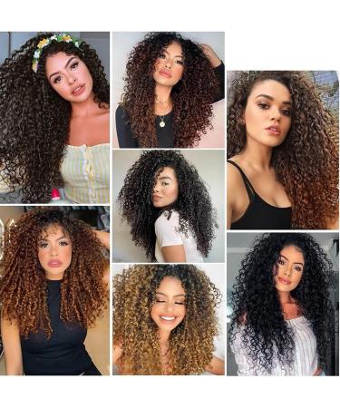 Hair Extensions 7pieces Kinky Curly Clip In Hair Extension Full Head - Double Weft Full Head Heat Resistance Synthetic Hair Extension Fake Hair Pieces for Women 24" Hair Pieces(1b-99J) 26inches 1b-99J - Buy Online on GoSupps.com