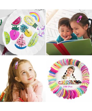 130-Piece Hair Accessories Set for Girls & Babies | Cute Animal Hair Clips Ties & Gums - Buy Online on GoSupps.com