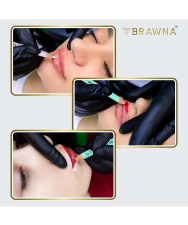 BRAWNA 6 Pcs Pro Lip Pencils with Sharpener - Waterproof Peel Off Lip Pencil Set - PMU Lip Blush Supplies - Red - Buy Online on GoSupps.com