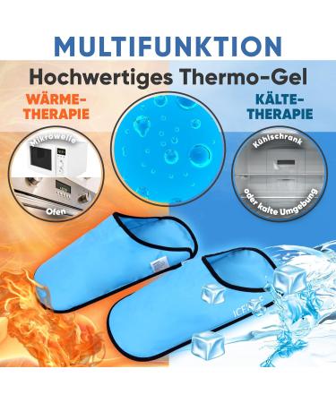 Premium IceHOF Cooling Lip Socks - Gentle Fabric Gel Cold Therapy for Feet & Toes - Unisex Chemotherapy & Rheumatism Relief - One Size - Buy Online on GoSupps.com