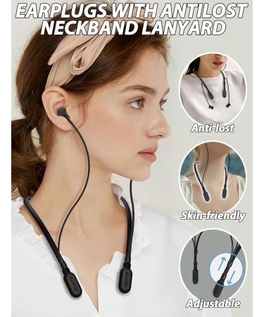 HALLEAST Concert Earplugs - Noise Reduction & Hearing Protection with Removable Lanyard | SNR 26dB NRR 14dB - Buy Online on GoSupps.com
