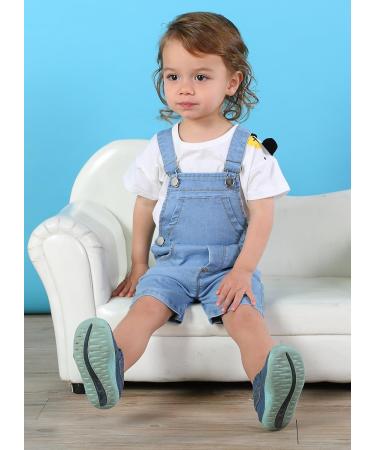 KIDSCOOL SPACE Baby Girl Boy Jean Overalls Toddler Denim Shortall 12-18 Months Blue-2037 - Buy Online on GoSupps.com