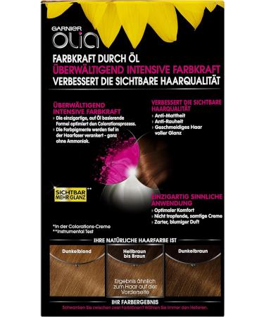 Garnier Olia Hair Colour Hair Dye Contains 60% Flower Oil for Deep Colour Pack of 3 medium Blonde - Buy Online on GoSupps.com