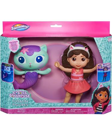 Swimways Gabbys Dollhouse Floatin' Figures - Gabby & Mercat 2-Pack for Kids Aged 3 & Up - Swimming Pool & Party Supplies - Buy Online on GoSupps.com