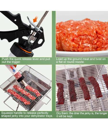 XINQIAO Jerky Gun 1.5 Pound Capacity Jerky Maker Food Grade Plastic Barrel with 4 Stainless Steel Nozzles and 2 Cleaning Brushes Plastic-1.5 Pound - Buy Online on GoSupps.com