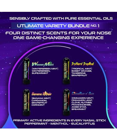 GIT GUD Gaming Nasal Sticks - Mint Aromatherapy | Portable Performance Boosters (4 Pack) - Buy Online on GoSupps.com