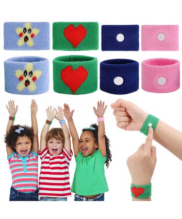 Disorder 4 pair of acupressure bracelet acupress band against nausea children anti -nausea bracelet for seasickness pregnancy flying rectangularity for children adults 4 - cartoon multicolor - Buy Online on GoSupps.com