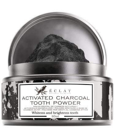 Organic Activated Charcoal Powder Teeth Whitening from Coconut - Carbon Activated Charcoal Teeth Whitening Powder and Stain Remover - Natural Teeth Whitening Safe for Gums and Enamel - Eclat Skincare #1 Best Selling Organic Activated Charcoal